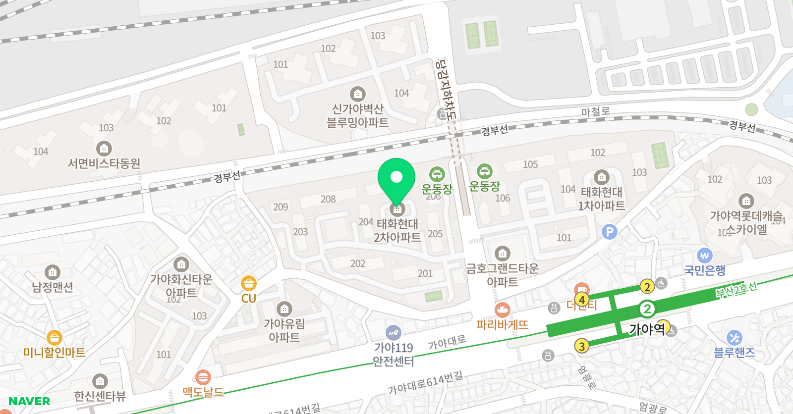 링키영어 태화현대점 위치