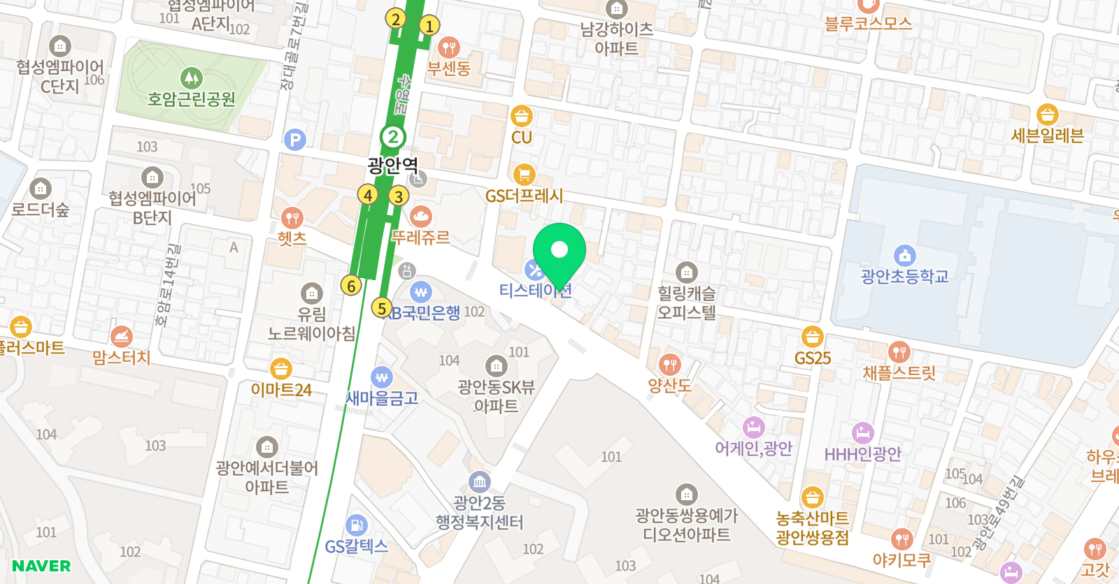 패밀리 영어학원 위치