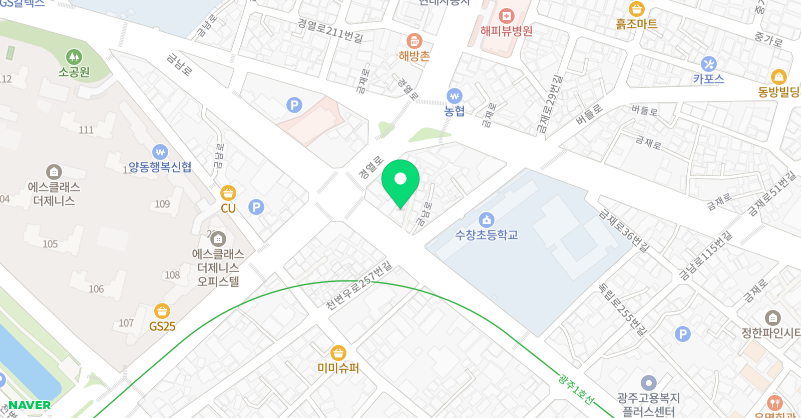 더채움 수학영어학원 위치