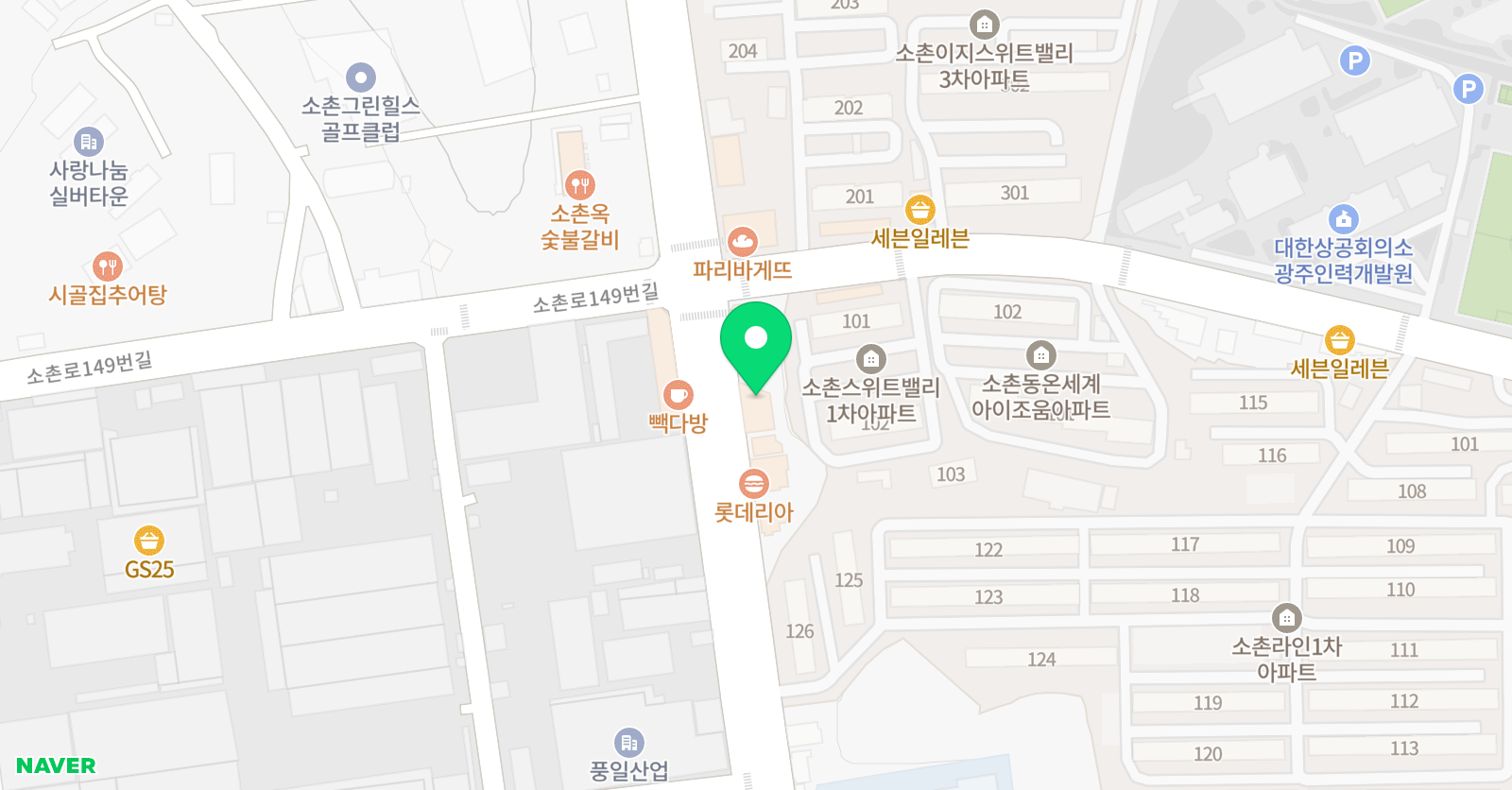 윤선생IGSE아카데미 광주소촌점 위치