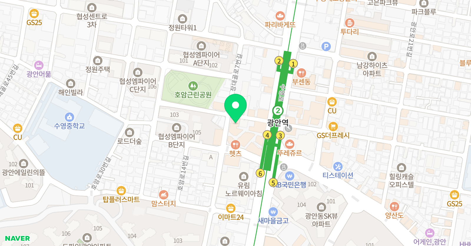 오쌤 수학학원 위치