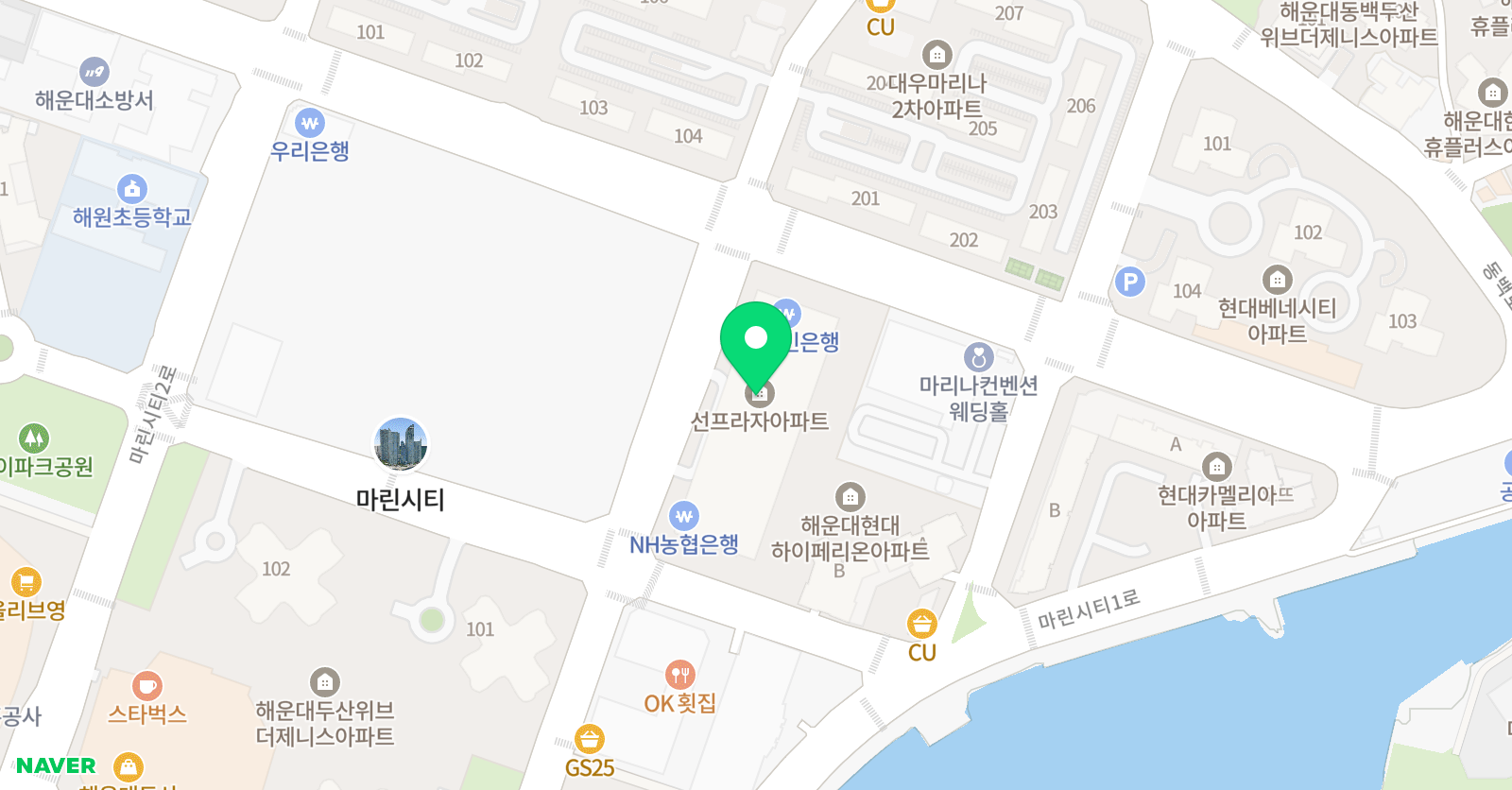 한우리 독서토론논술 해운대마린시티독서교실 위치