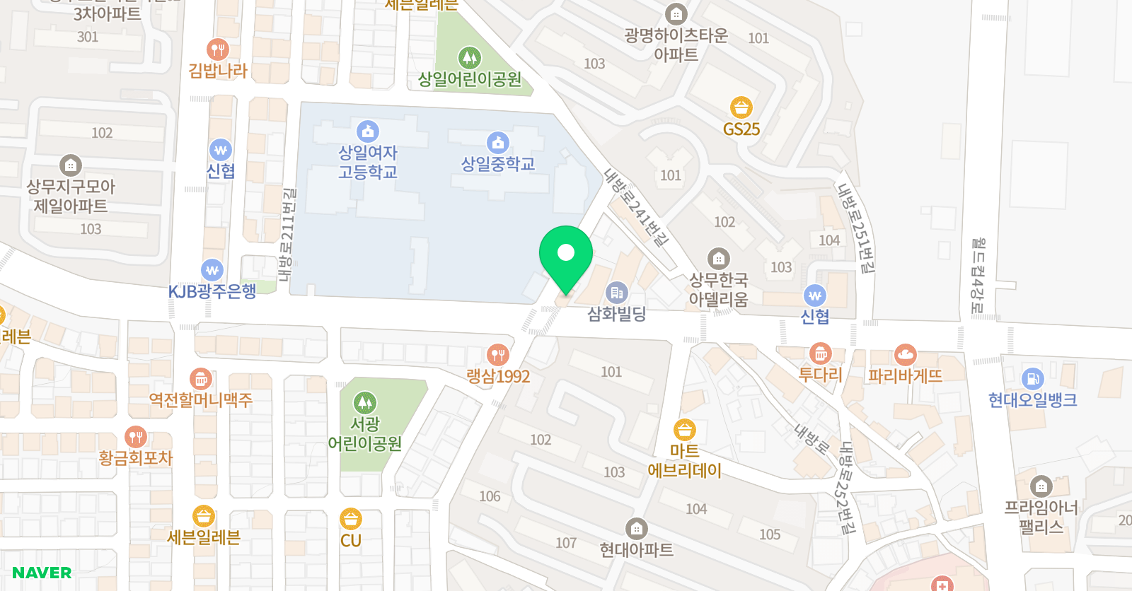 Y플랜 학원 위치