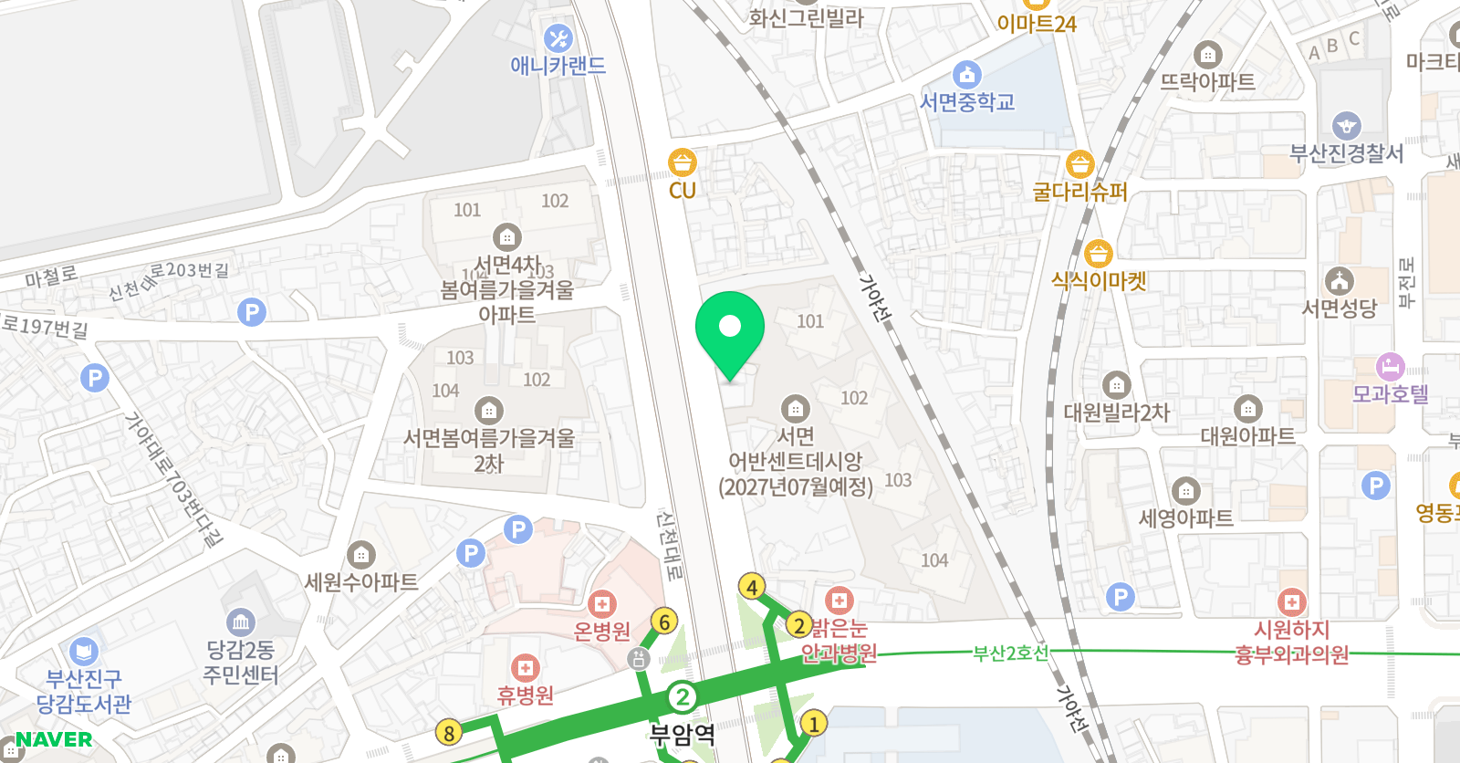1173리즈 영어학원 에이드 영어 위치
