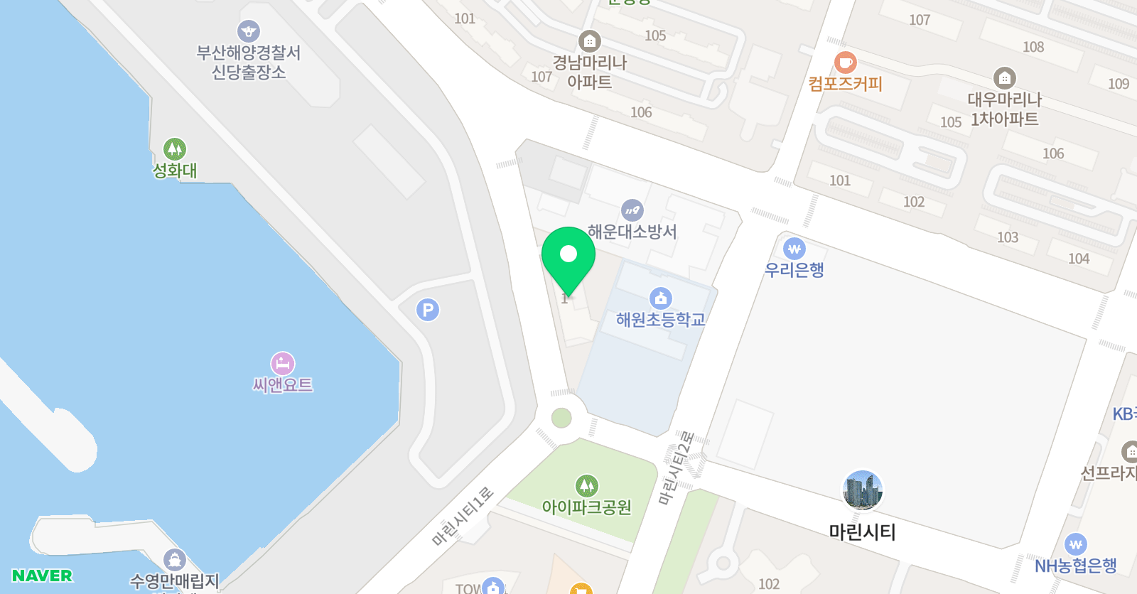맥클린스 어학원 해운대본원 위치