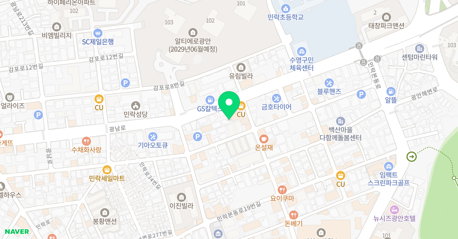 청 미술학원 위치
