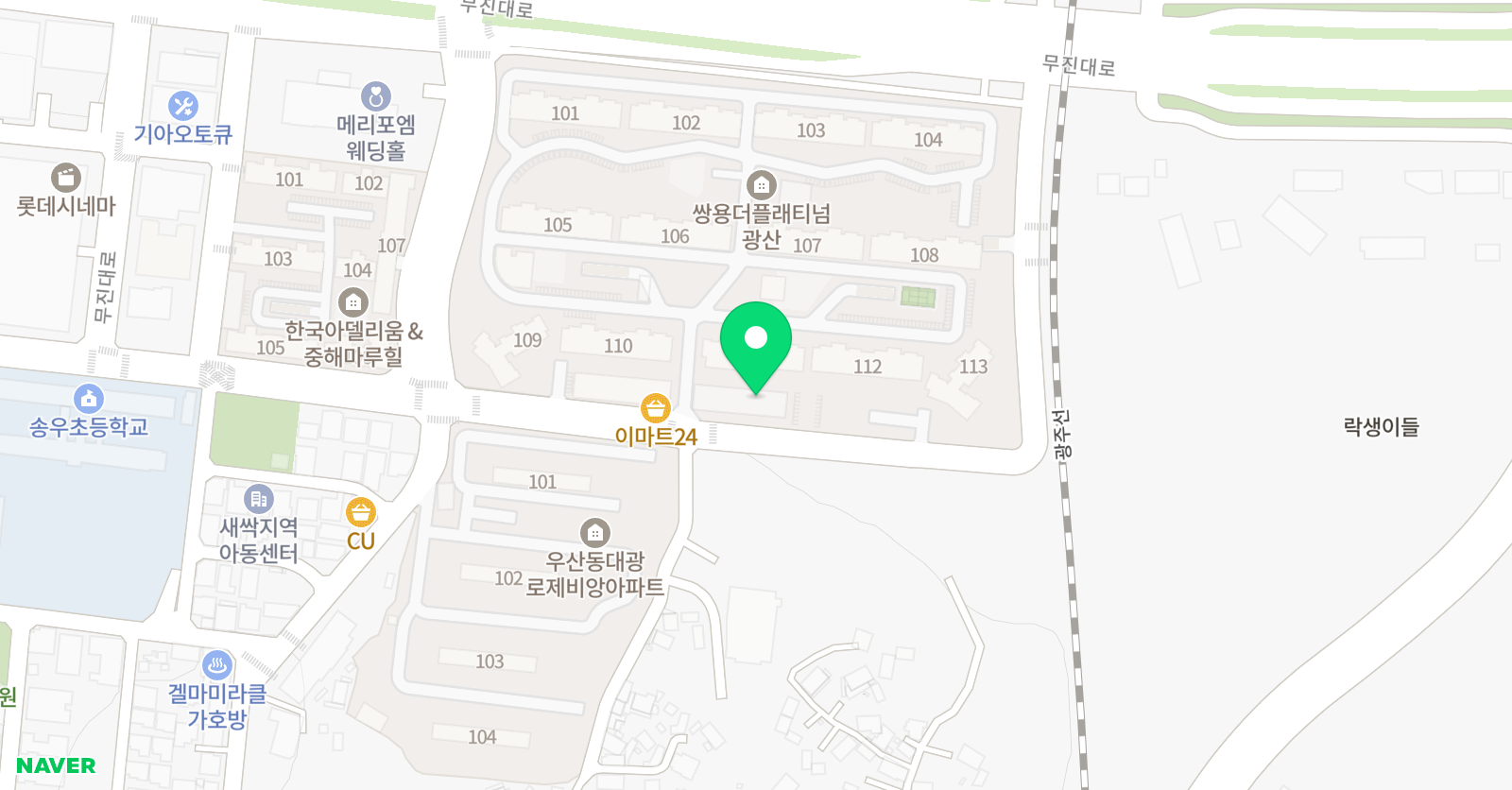 탑웨이플러스영어수학학원 위치