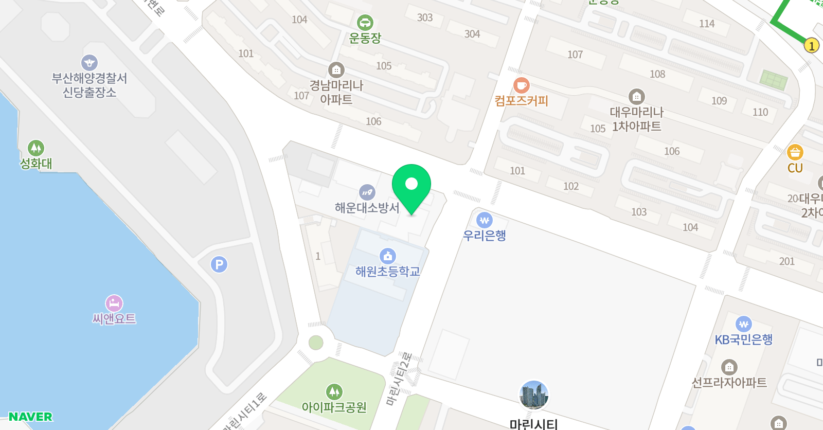 케이원 수학학원 위치
