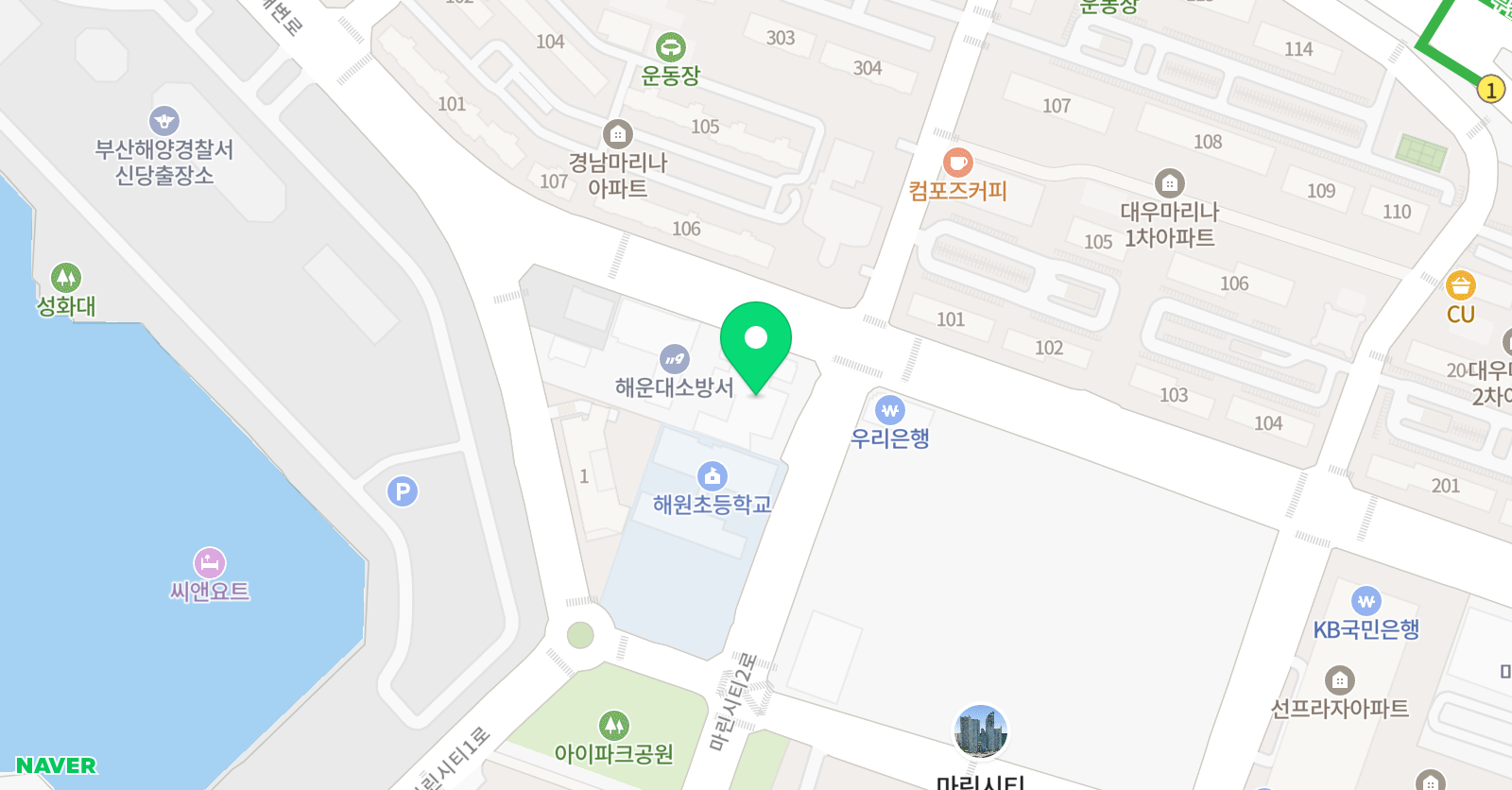 엄지 어학원 위치