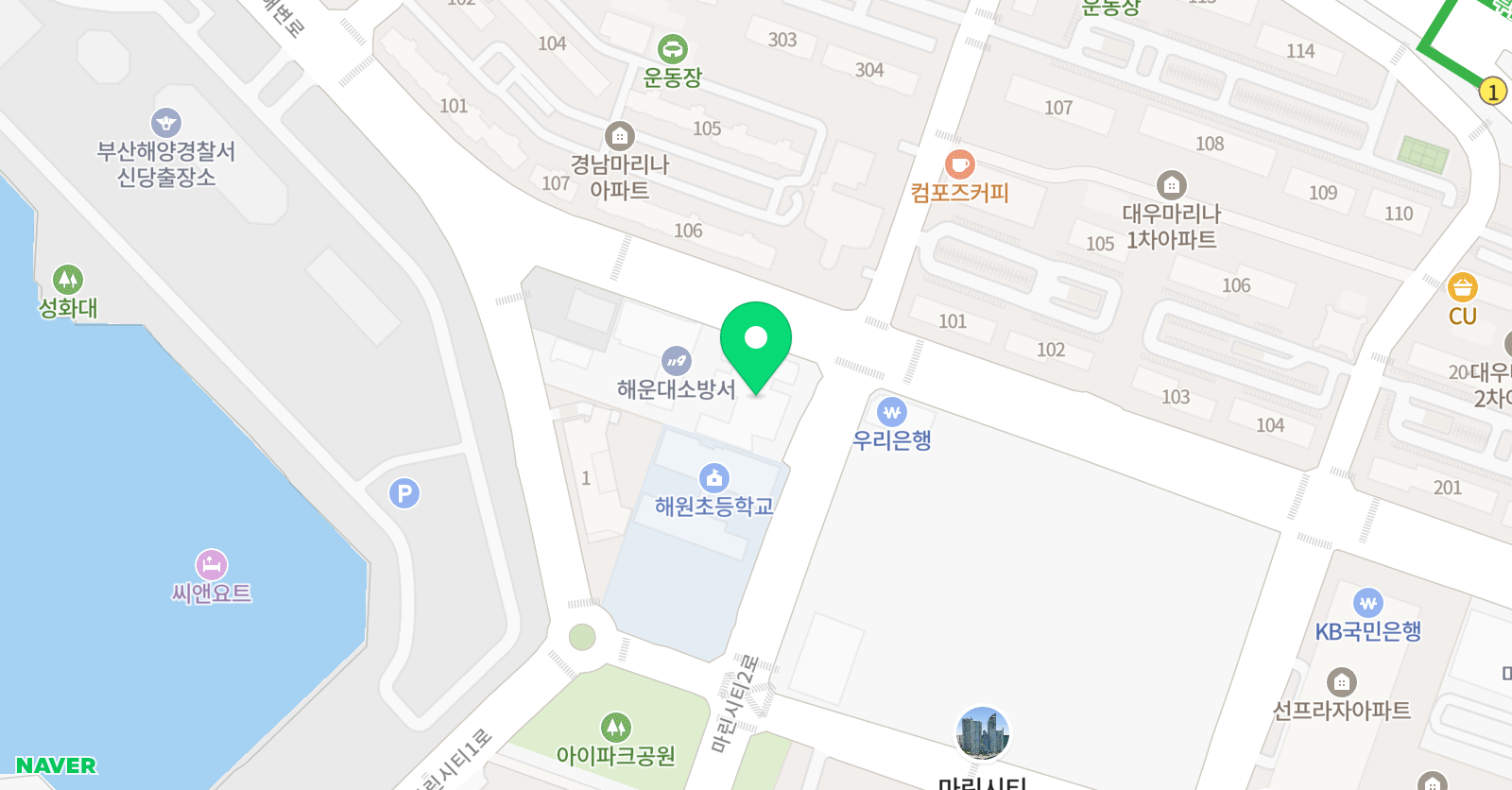 샤인스피치 웅변교습소 해운대점 위치