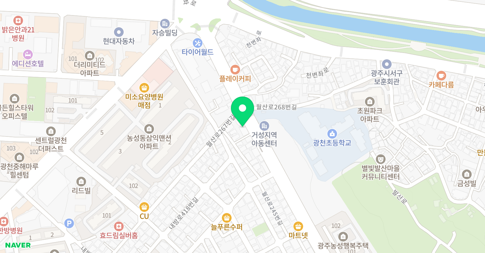 톡톡 학원 위치