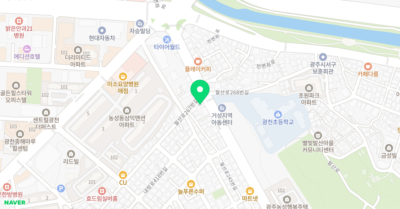 장원 외국어보습학원 위치
