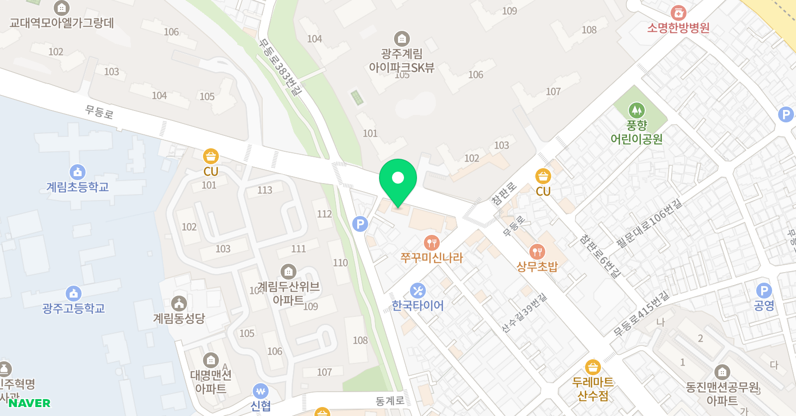 토킹클럽 광주계림1점 위치