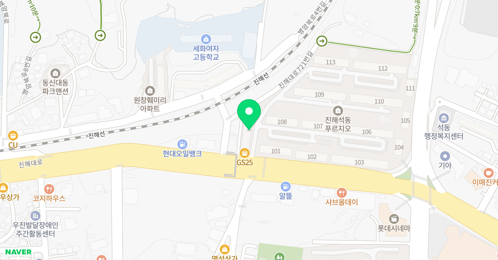 일대사 수학전문학원 위치