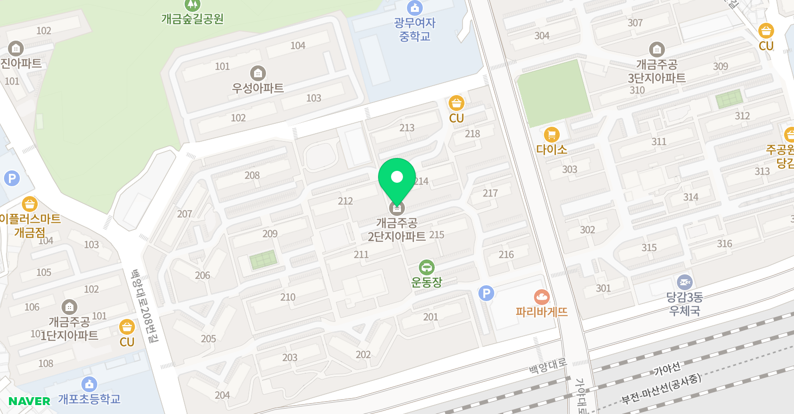 스마트해법수학 부산개금주공2차점 위치