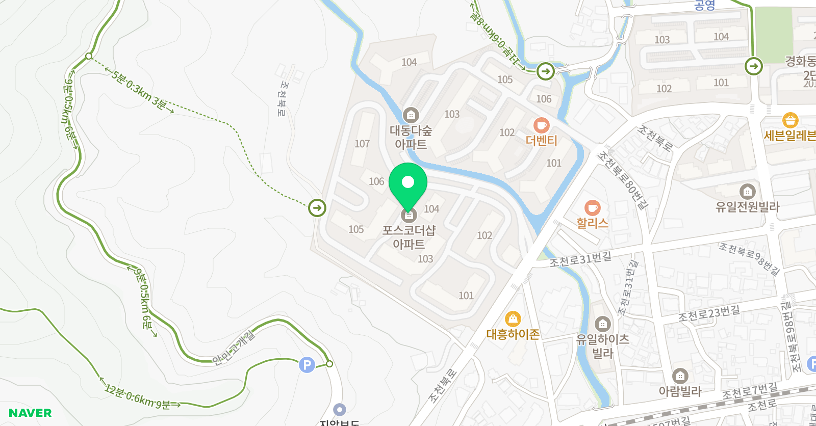 더샵 음악학원 위치