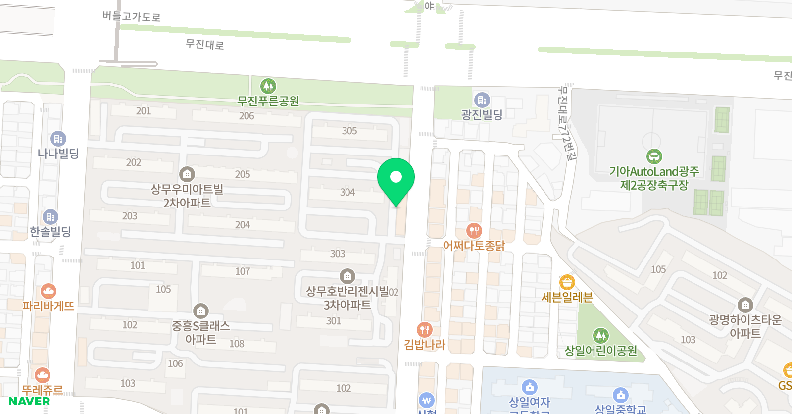 쌍촌해법 수학학원 위치