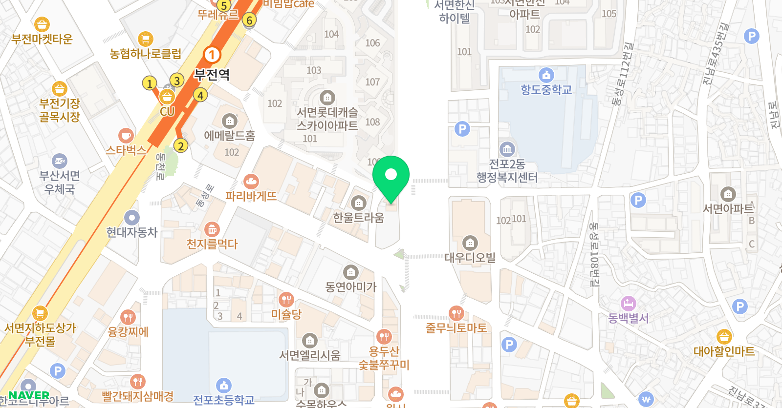 UCU 영어학원 위치