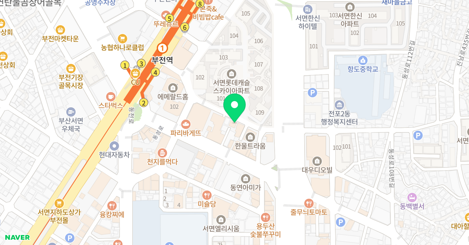 음악소리 음악학원 위치