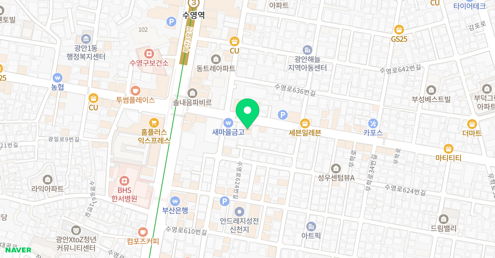 MJ 학원 위치