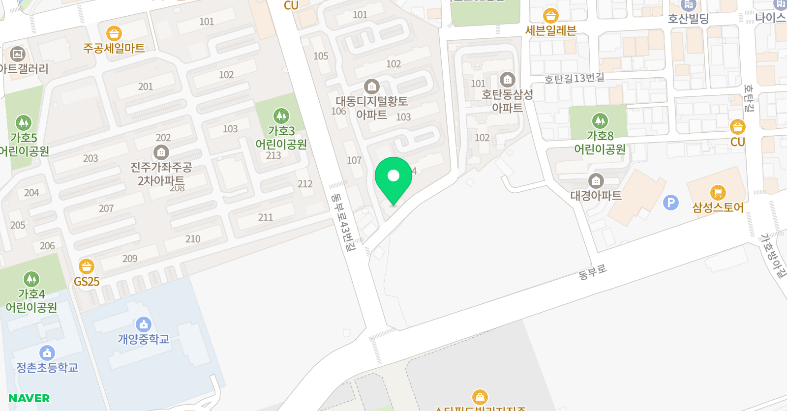 꿈꾸는 미술학원 위치