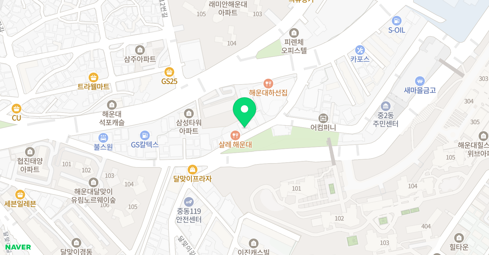 KAGE 영재교육학술원 해운대본원 위치