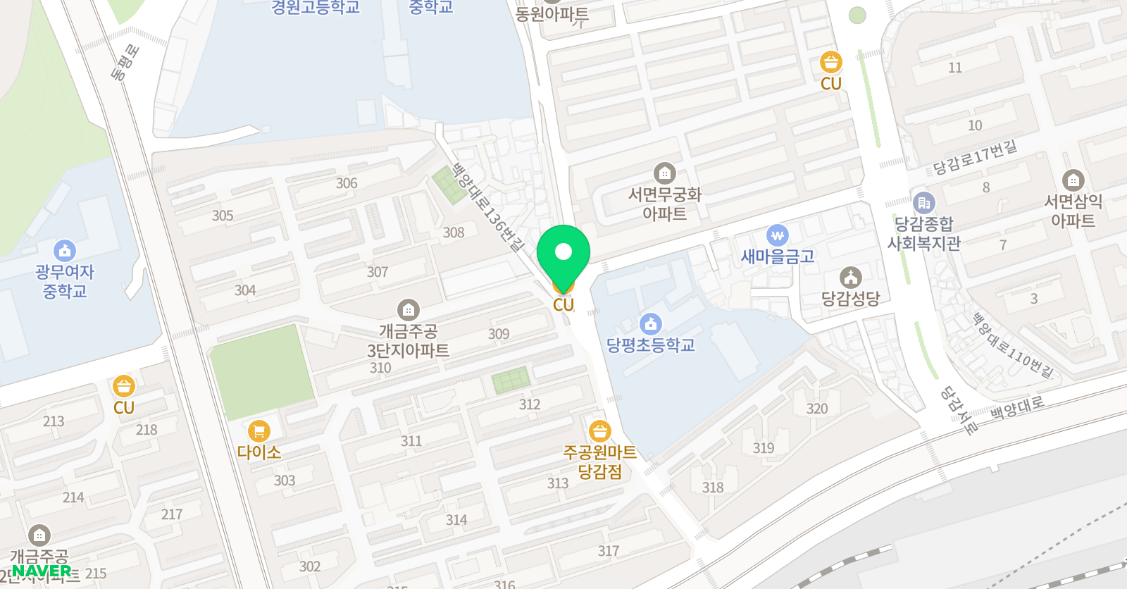 윤선생우리집앞영어교실 당평학원 위치