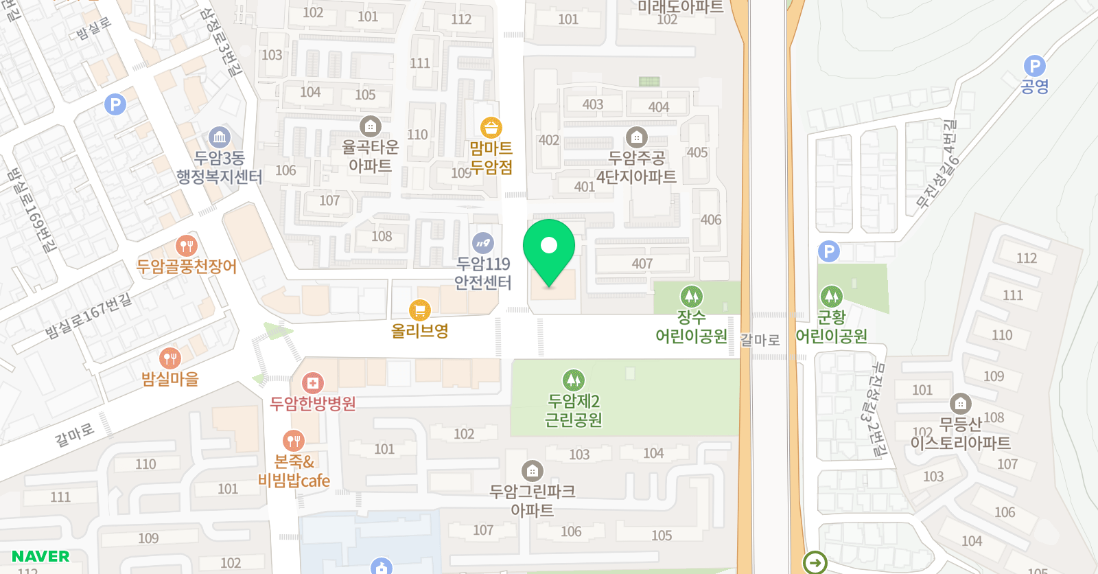 한빛피아노 뮤직아카데미 위치