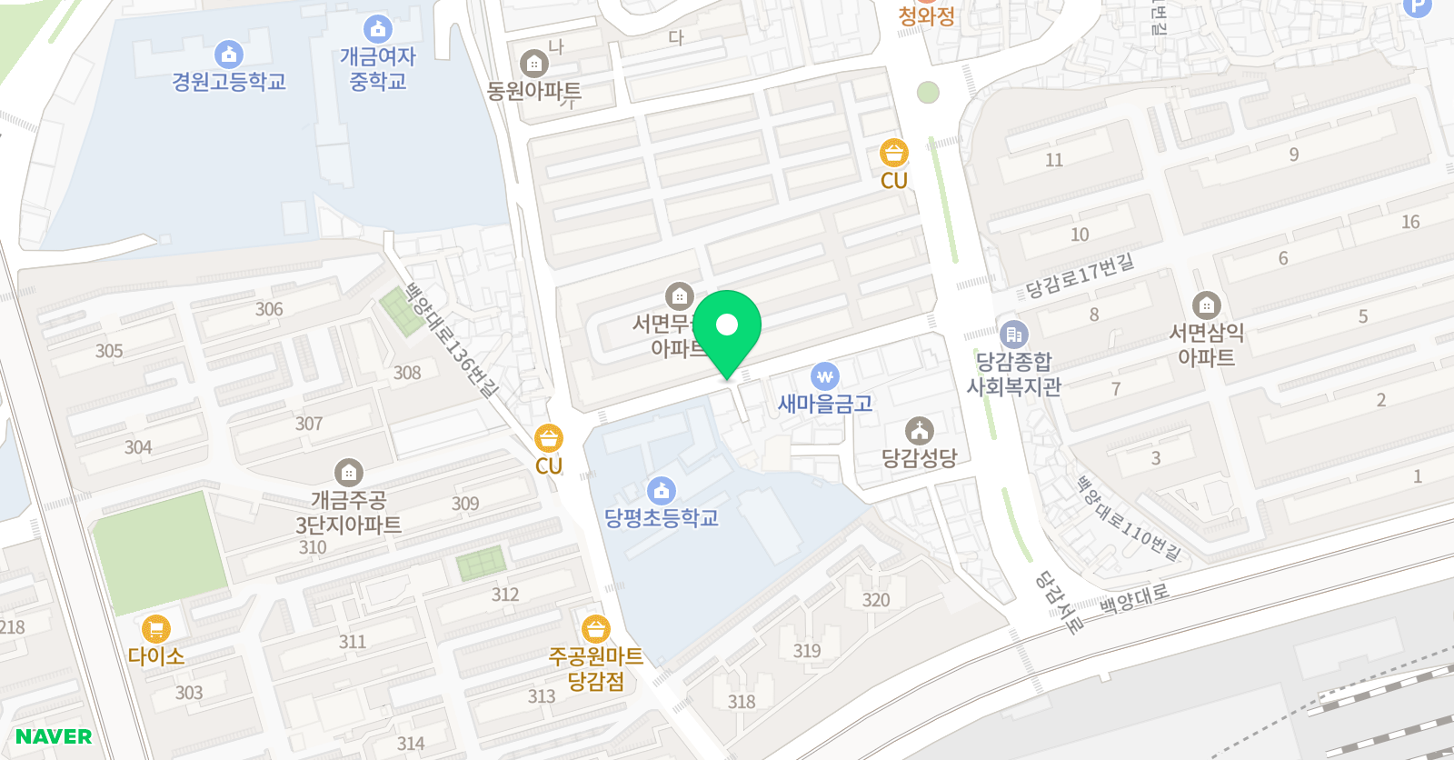 어썸라온 태권도 위치