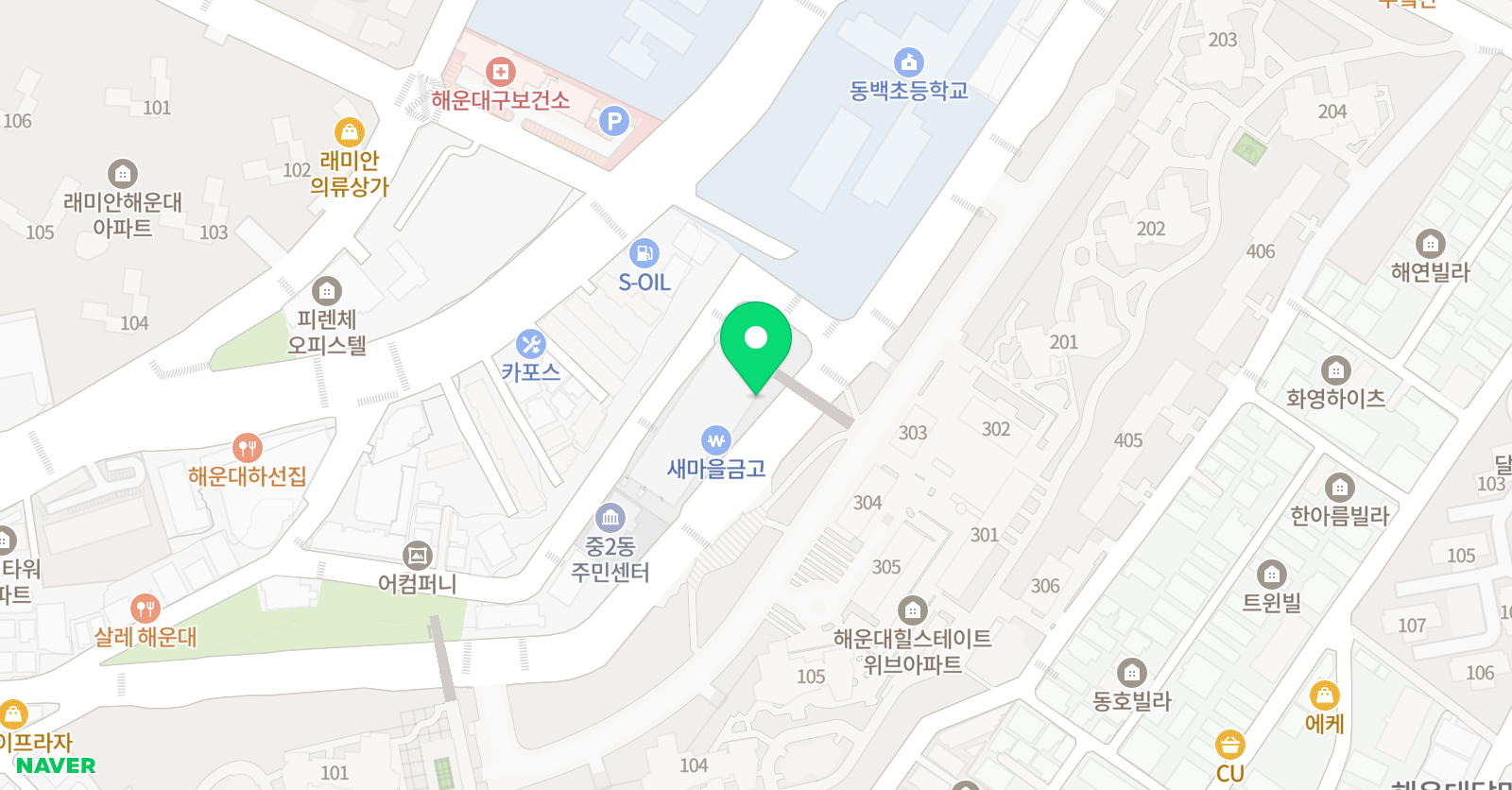 링키 영어교습소 해운대힐스테이트점 위치