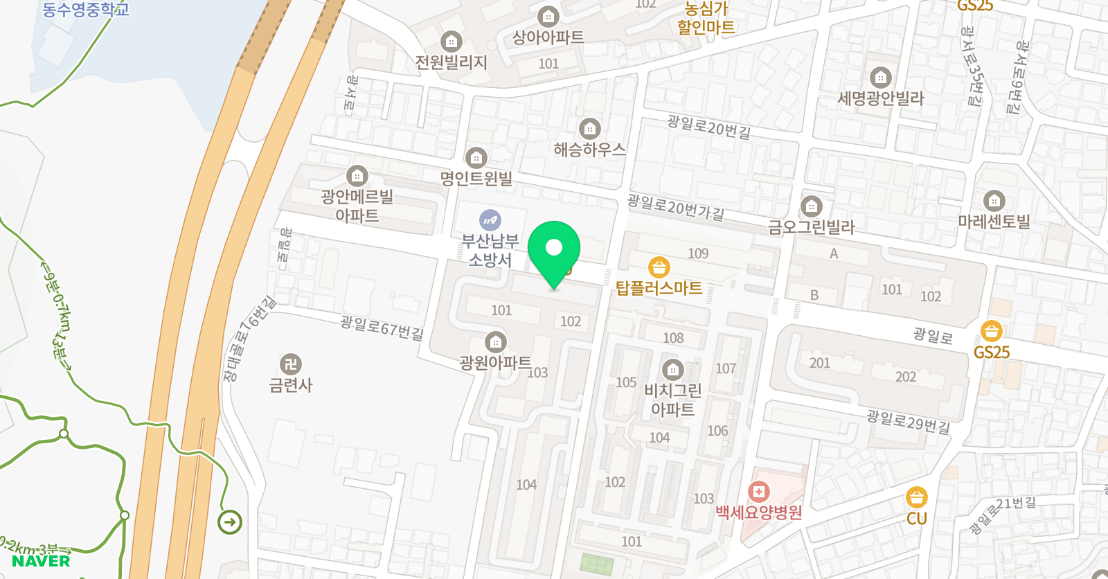 누리 태권도 위치