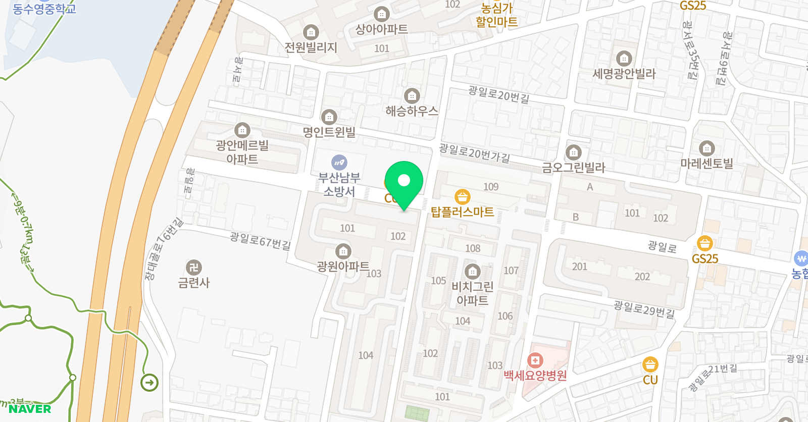 삼성 영어셀레나 수영캠퍼스학원 위치