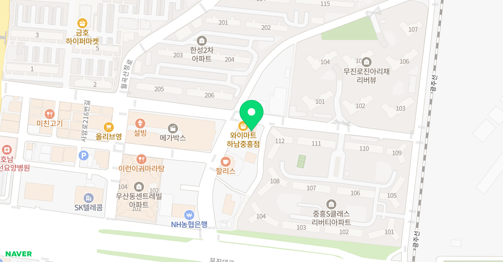 힐링아이 음악학원 위치