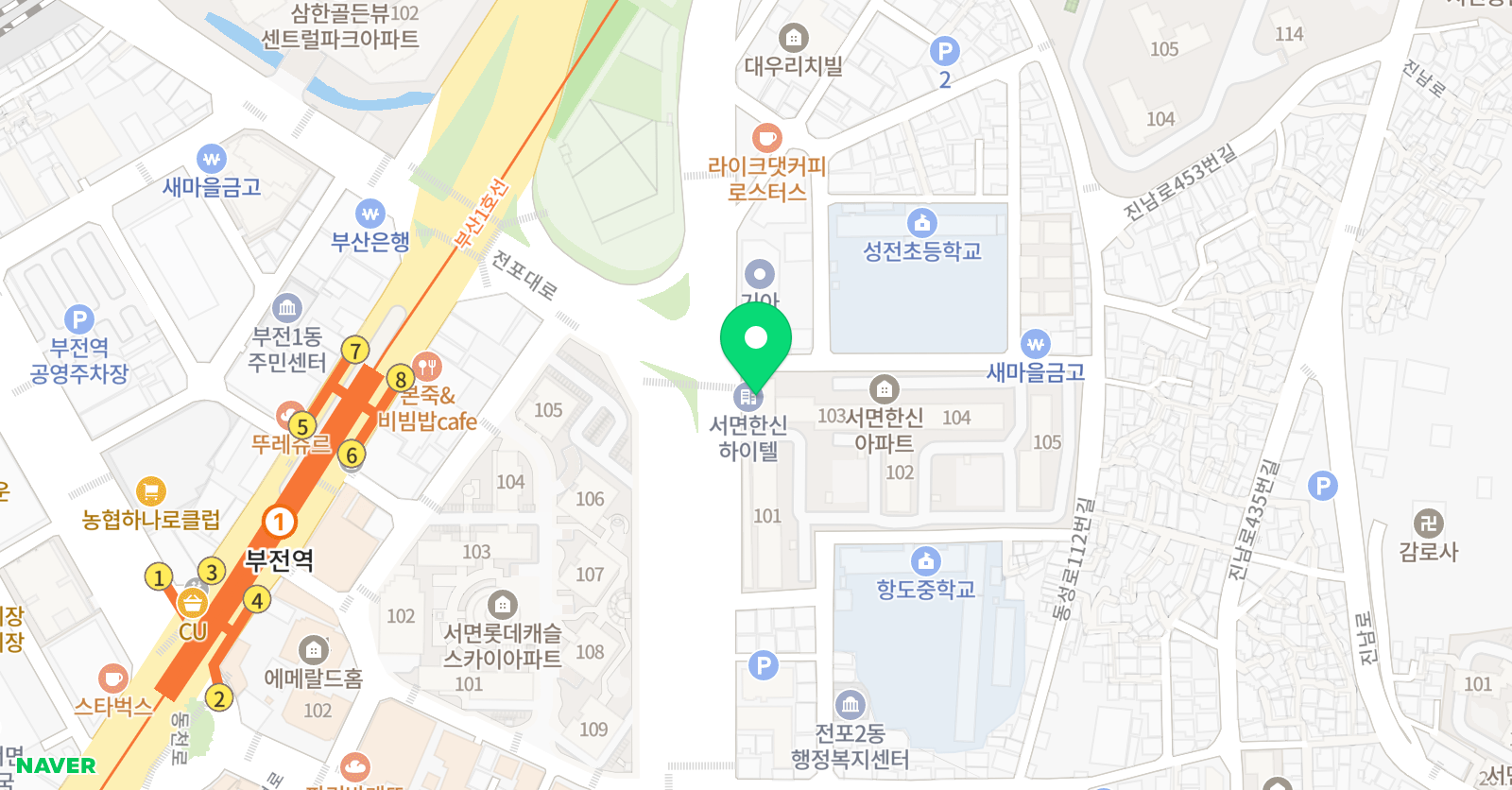 퍼스트 학원 위치