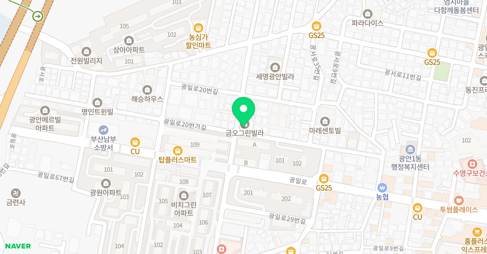 함스테드 영어전문학원 위치