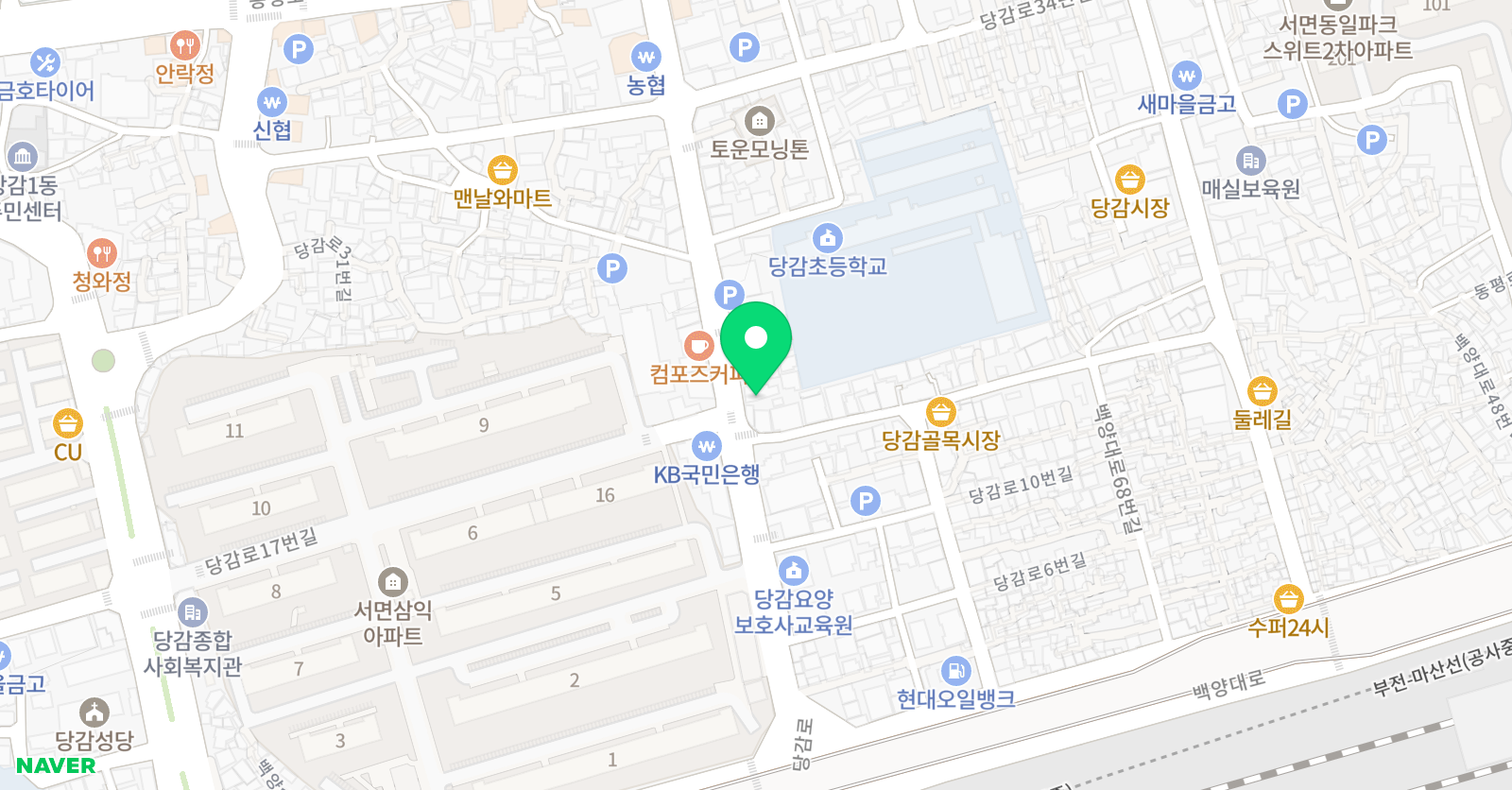혜경쌤 영어학원 위치