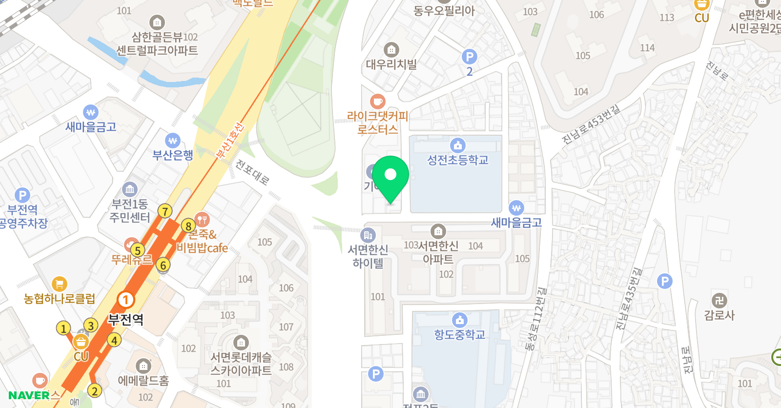 손영 학웅변스피치스쿨 위치