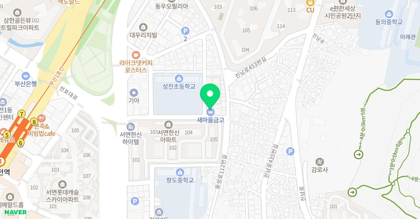 세라 음악학원 위치