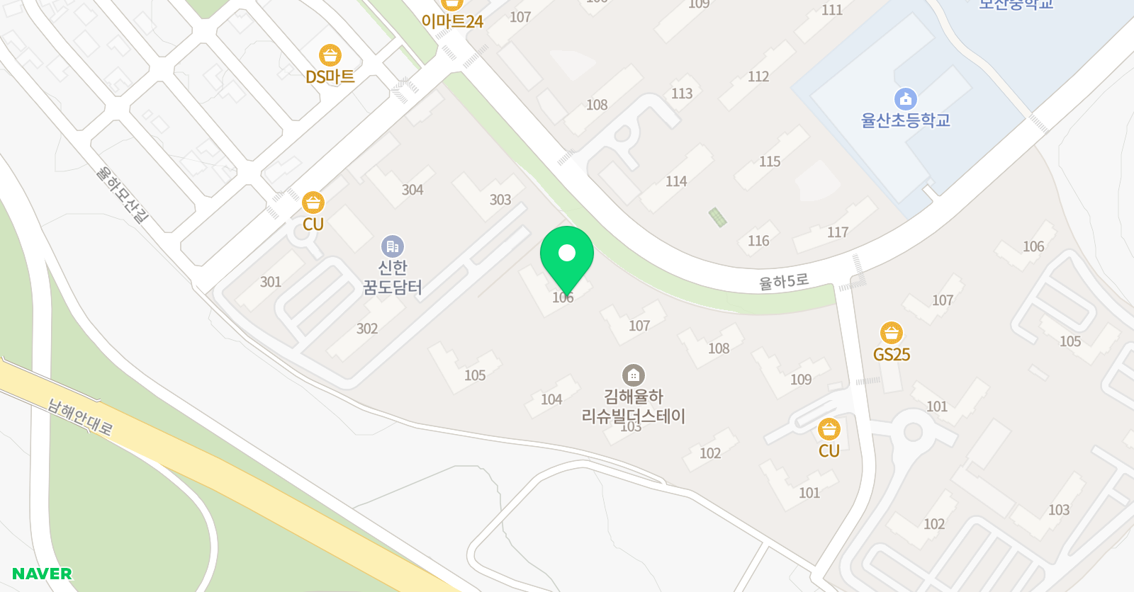 율하 스테이제니쌤 위치