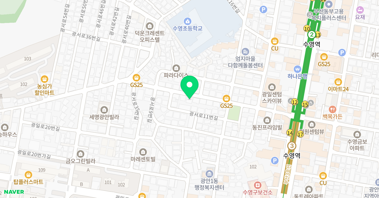 1% 수학전문학원 위치