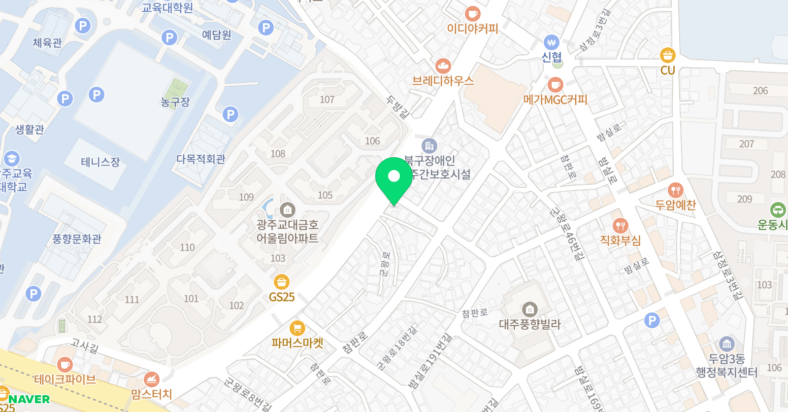 두드림 영어학원 위치