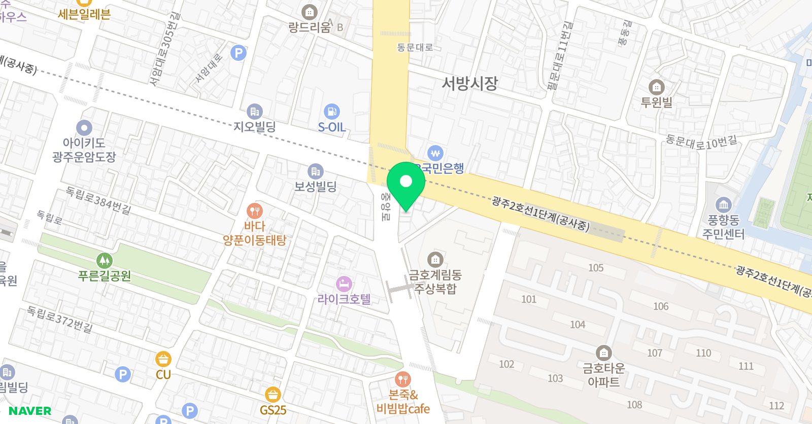 주니어그린섬 미술학원 위치