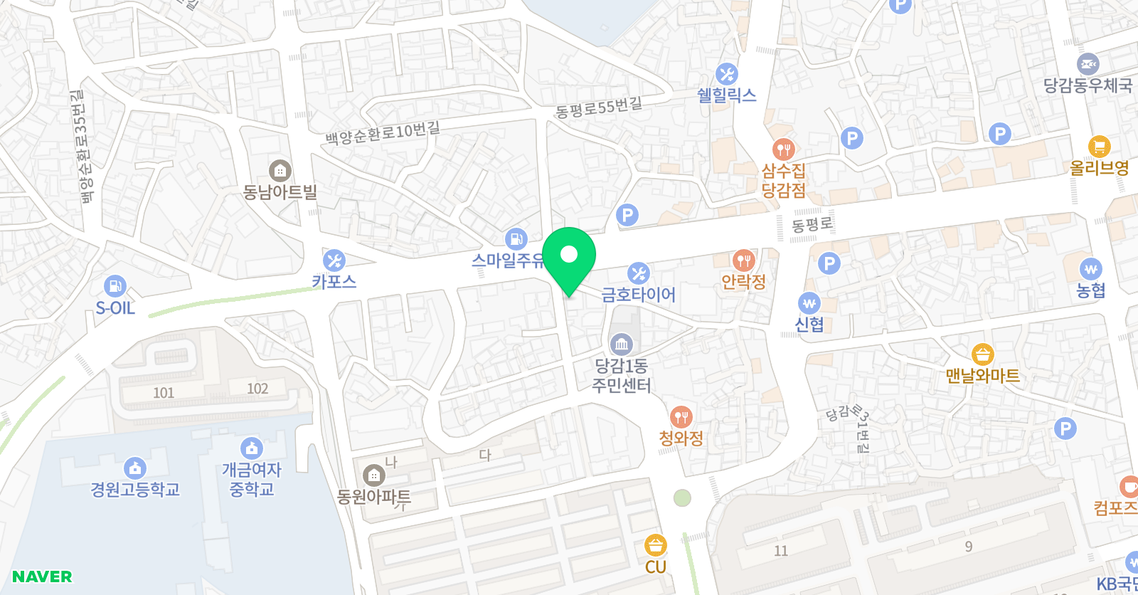 예일 영어학원 위치