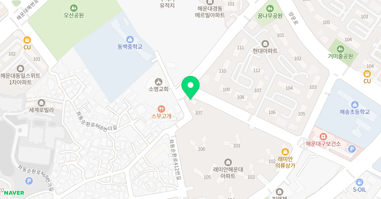 윤선생우리집앞 영어교실 부산해송초점 위치