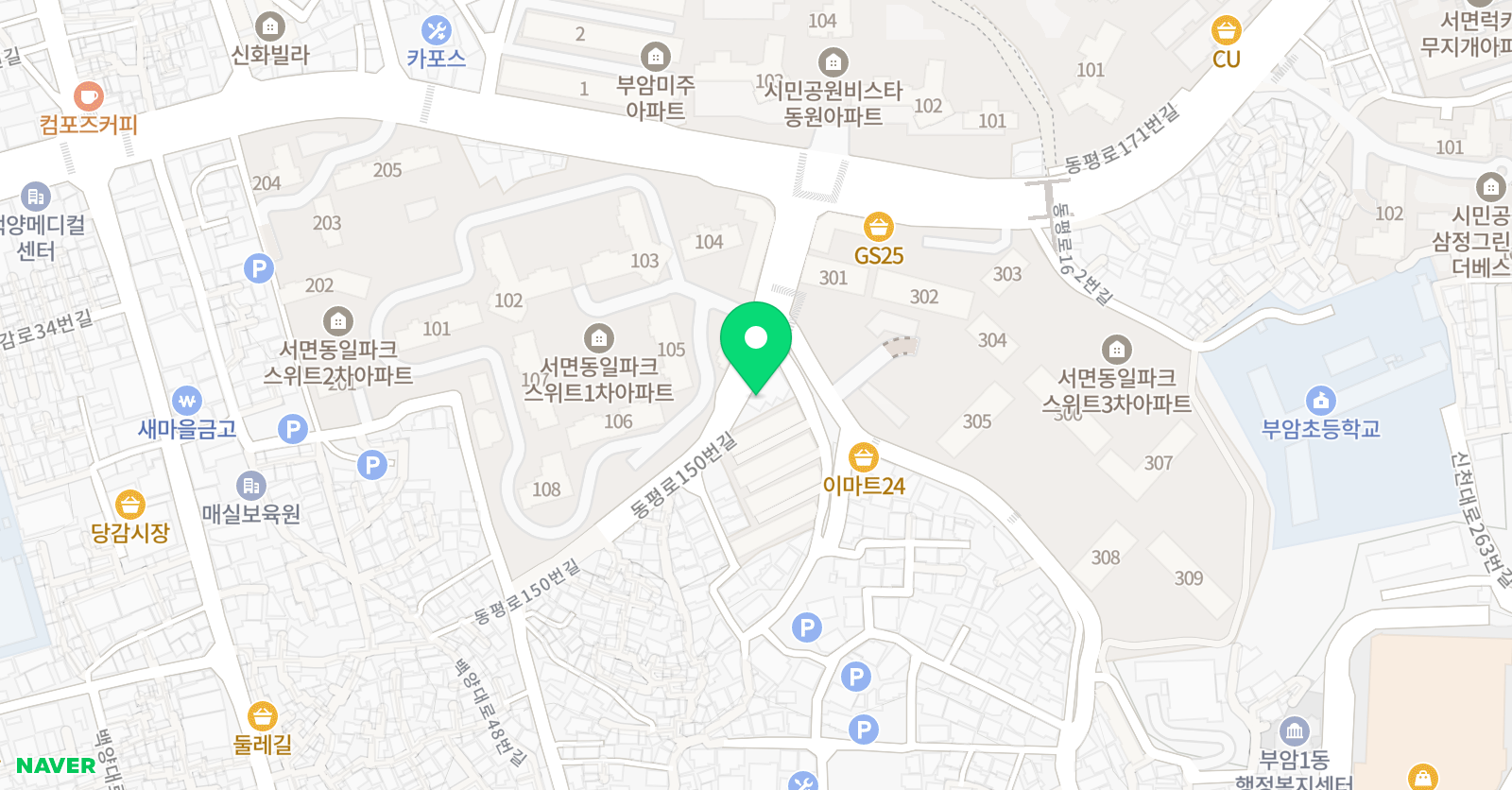 윤선생 우리집앞영어 교실 부암교습소 위치