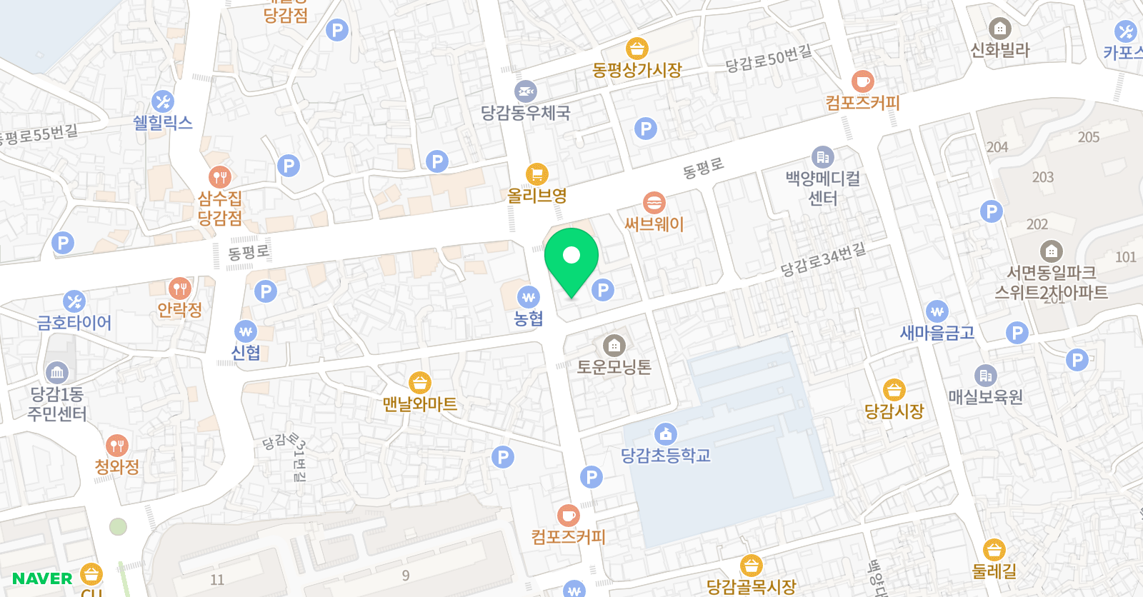 삼성 영어 당감교실 위치