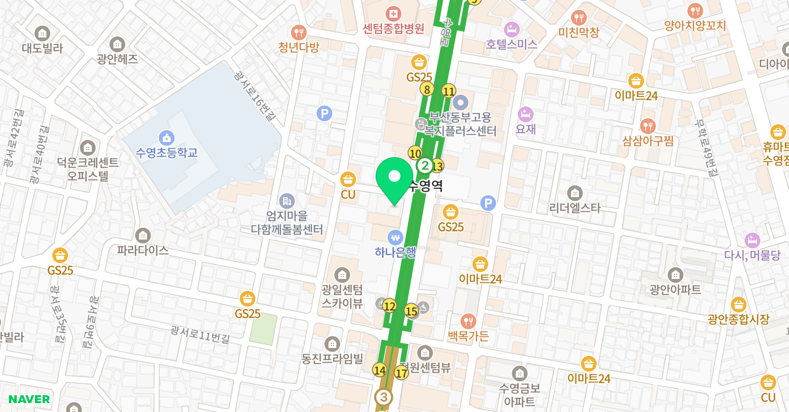 예스 영수학원 위치