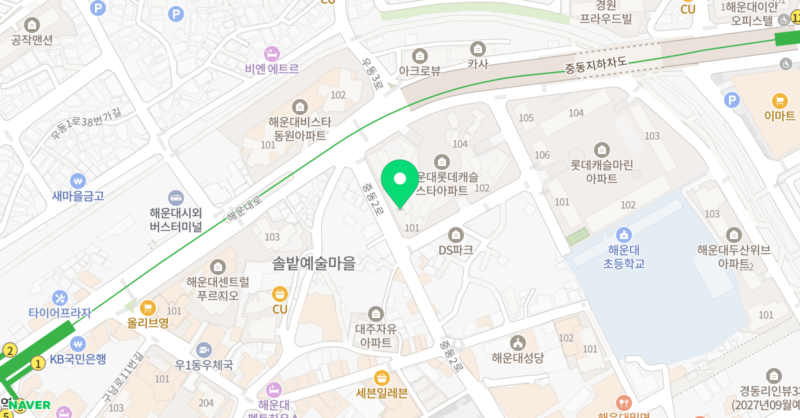 삼성 영어 중동스타 학원 위치