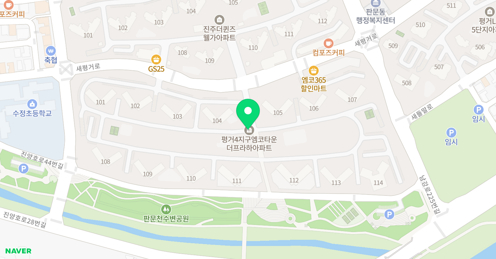 S풋볼아카데미 진주점 위치
