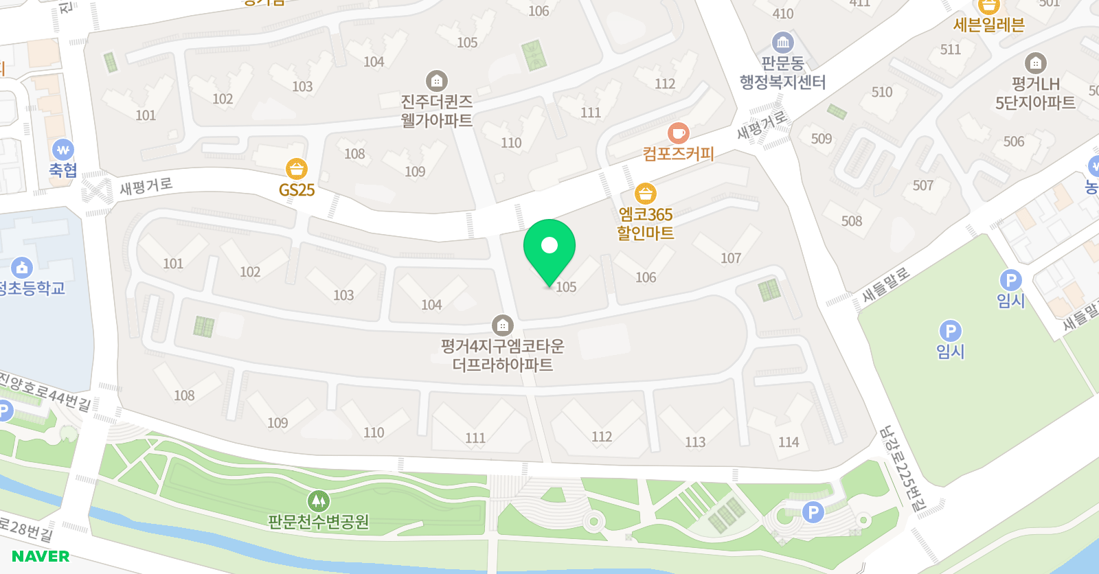 솔루니 진주평거 홈스쿨 위치